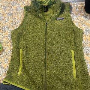 Patagonia Olive Green Zip-Up Vest